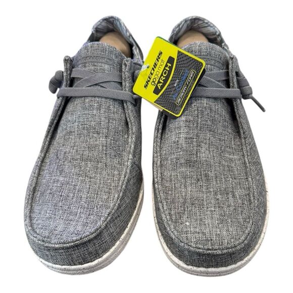 New Skechers “Melson - Chad” Men’s Gray Casual Slip-On Loafers Shoes 10 main image 6